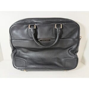Hugo Boss, Black Leather Briefcase Laptop Nag